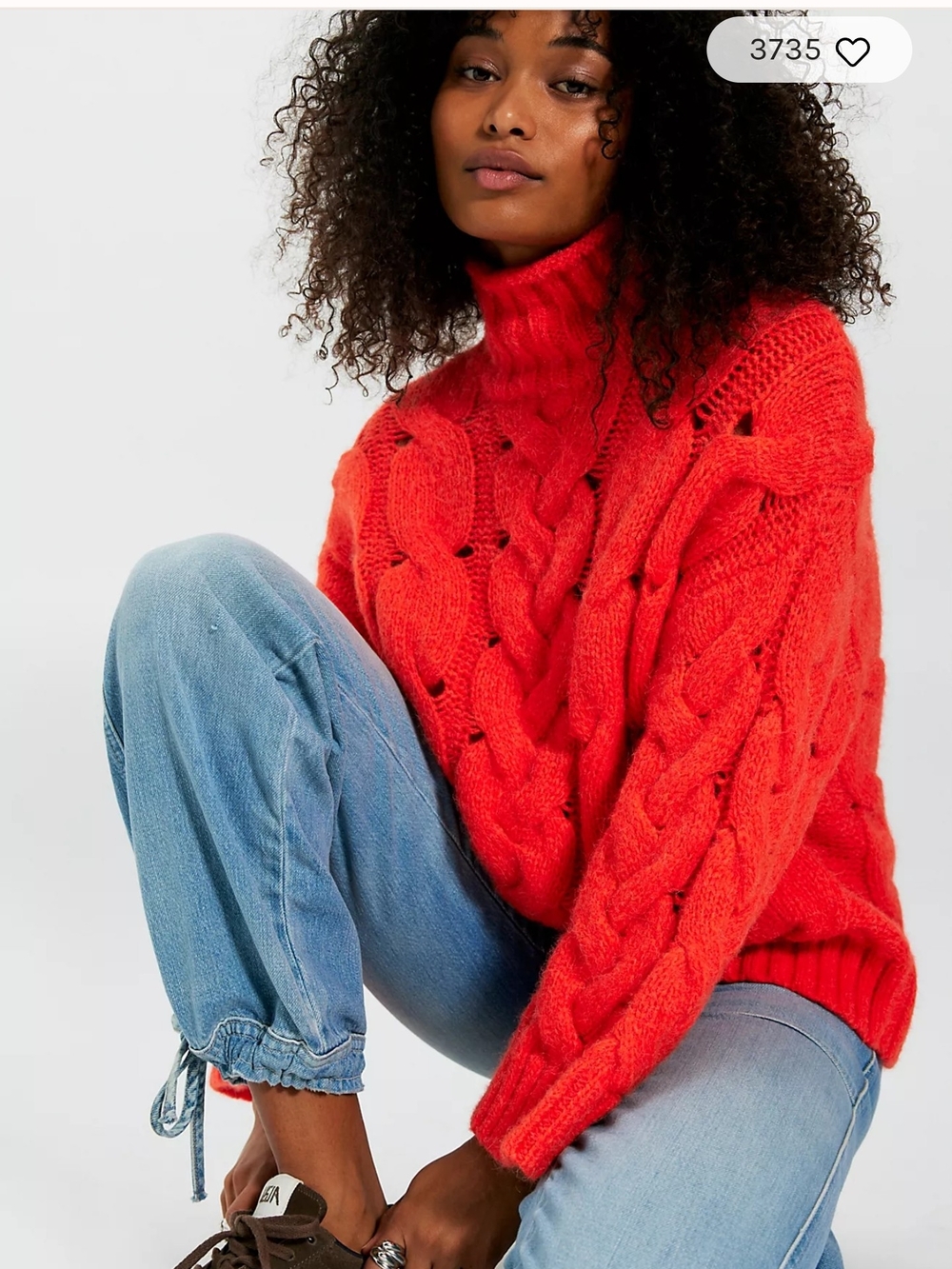 NWT Clementine SoftSpun Cable Knit Pullover
